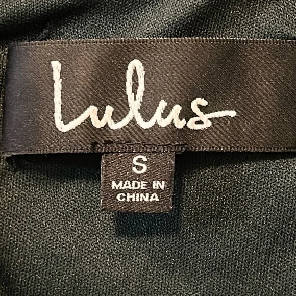 Lulus Take Me to Brunch Dark Green Lace Shift Dress Size Small - Picture 6 of 12